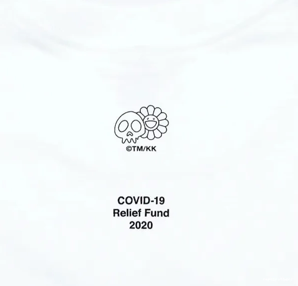 L branded T-shirt M Relief Charity Village Co Tee Sleeve COVID-19 S Box Logo Shanglong Short XL 0802